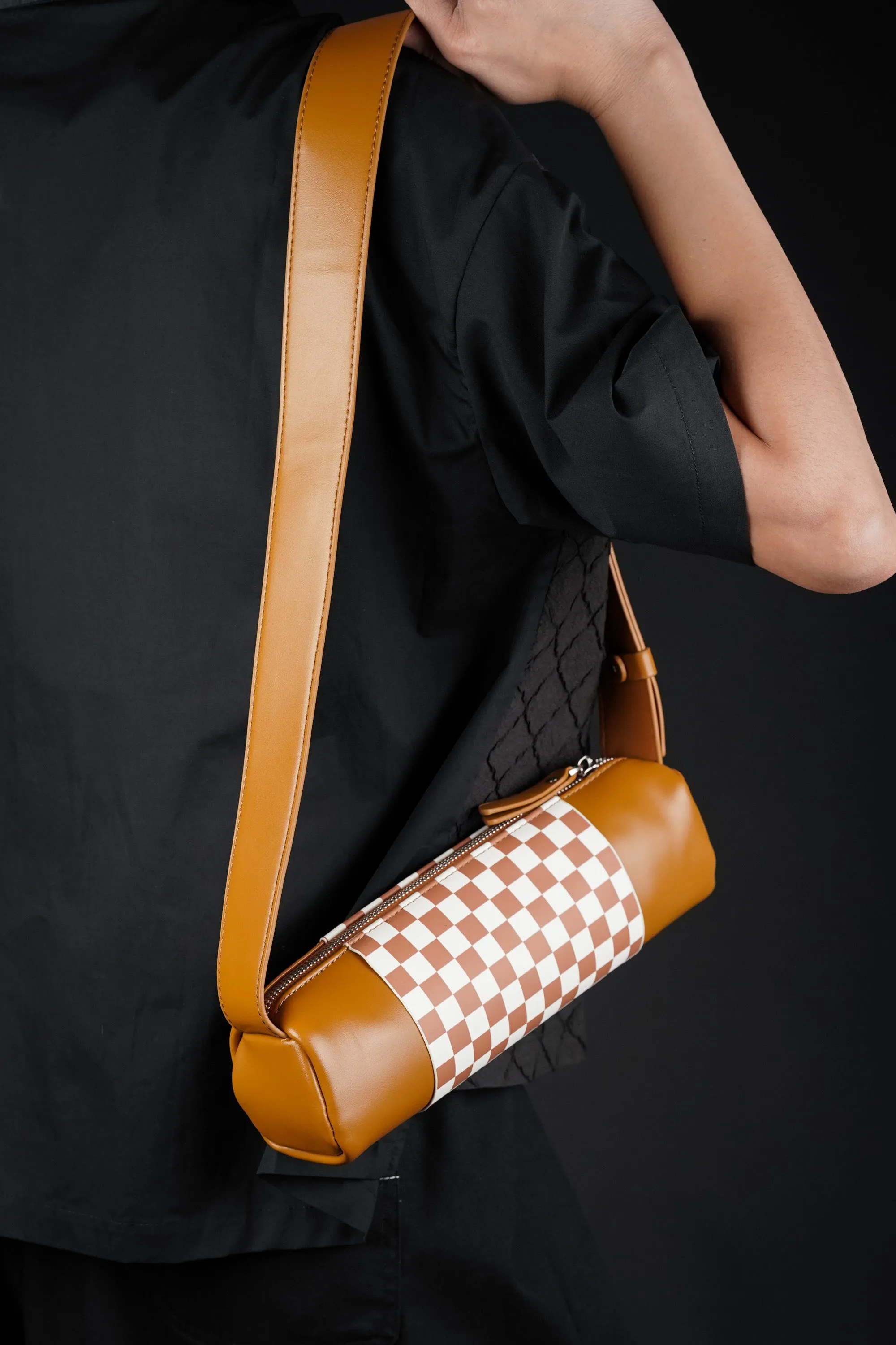 Chocolate Swiss Roll Crossbody Bag