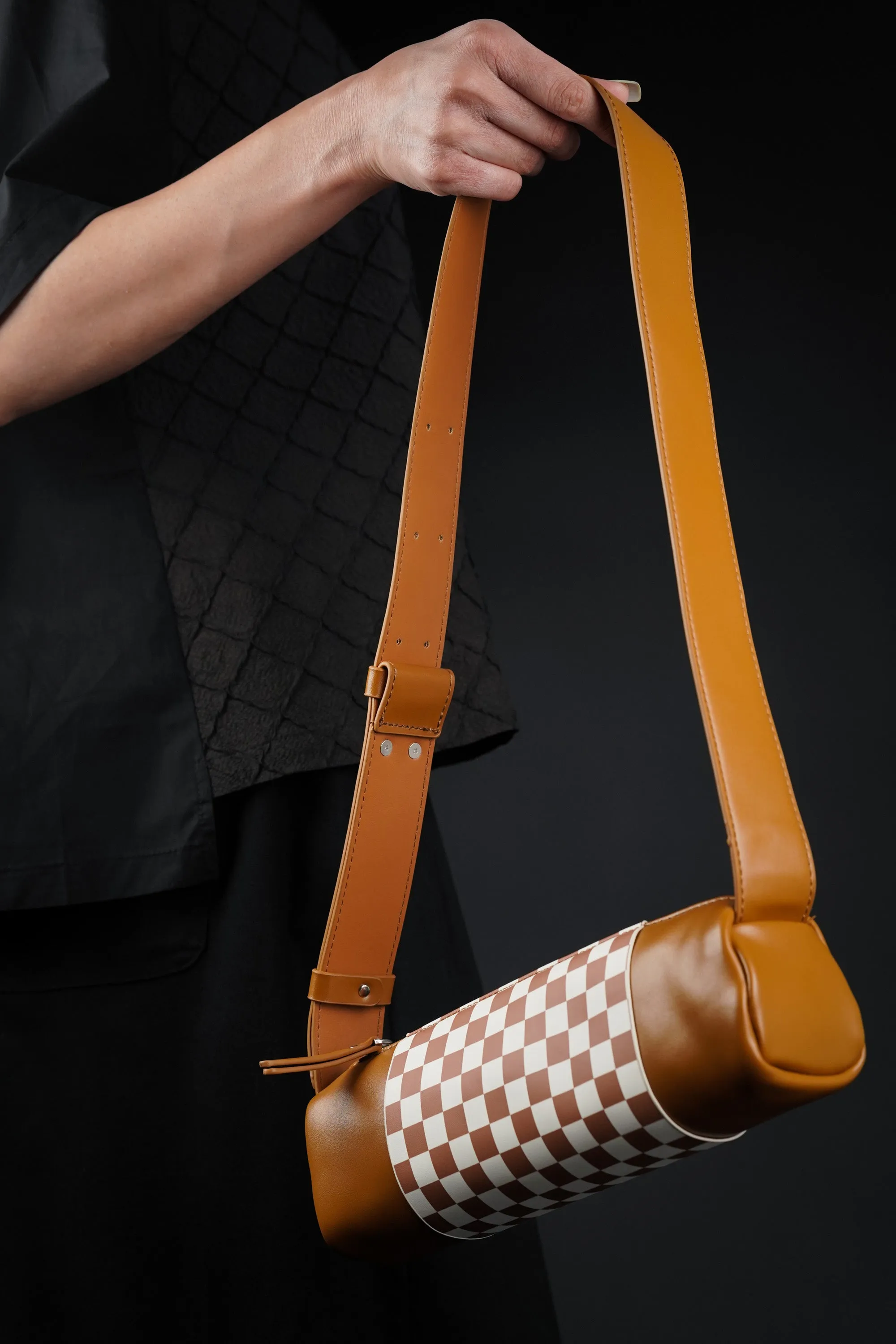 Chocolate Swiss Roll Crossbody Bag