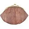 EW10-BIG/NEW WATERPROOF EEL SKIN LARGE DOUBLE COIN CHANGE PURSE WALLET