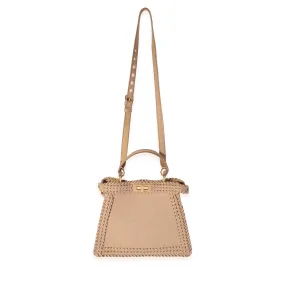 FENDI Beige Flannel Medium Peekaboo ISeeU Bag
