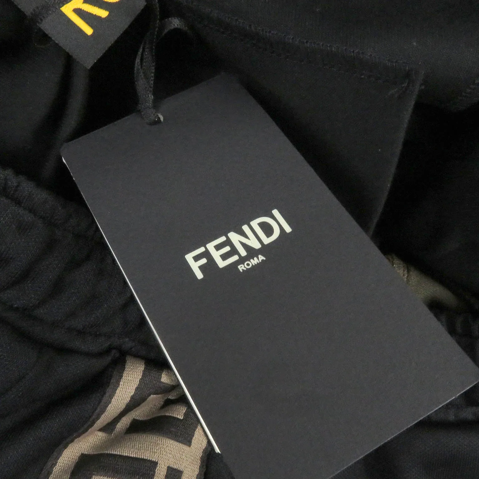 FENDI Pants FAB557 polyester Black type XL