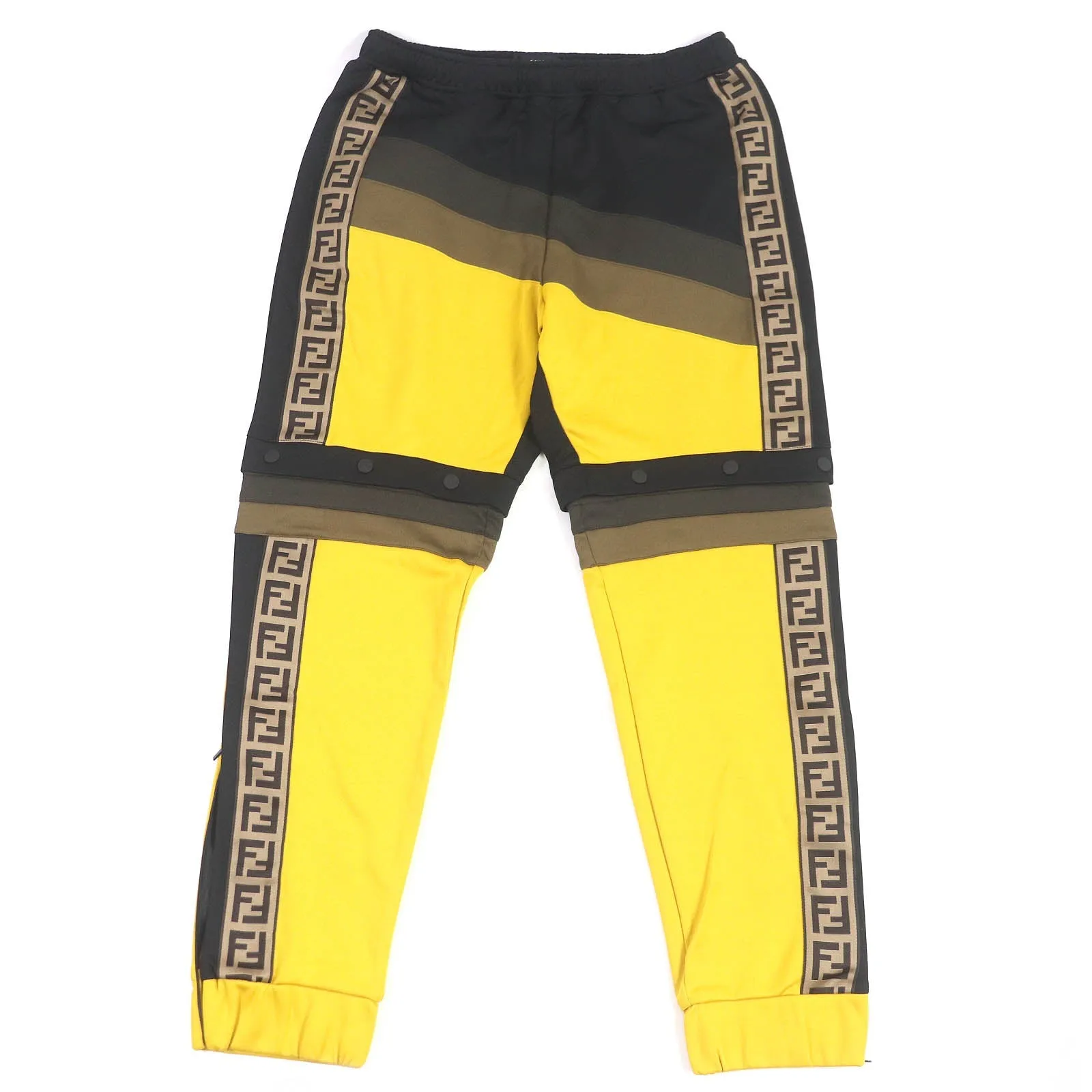 FENDI Pants FAB557 polyester Black type XL