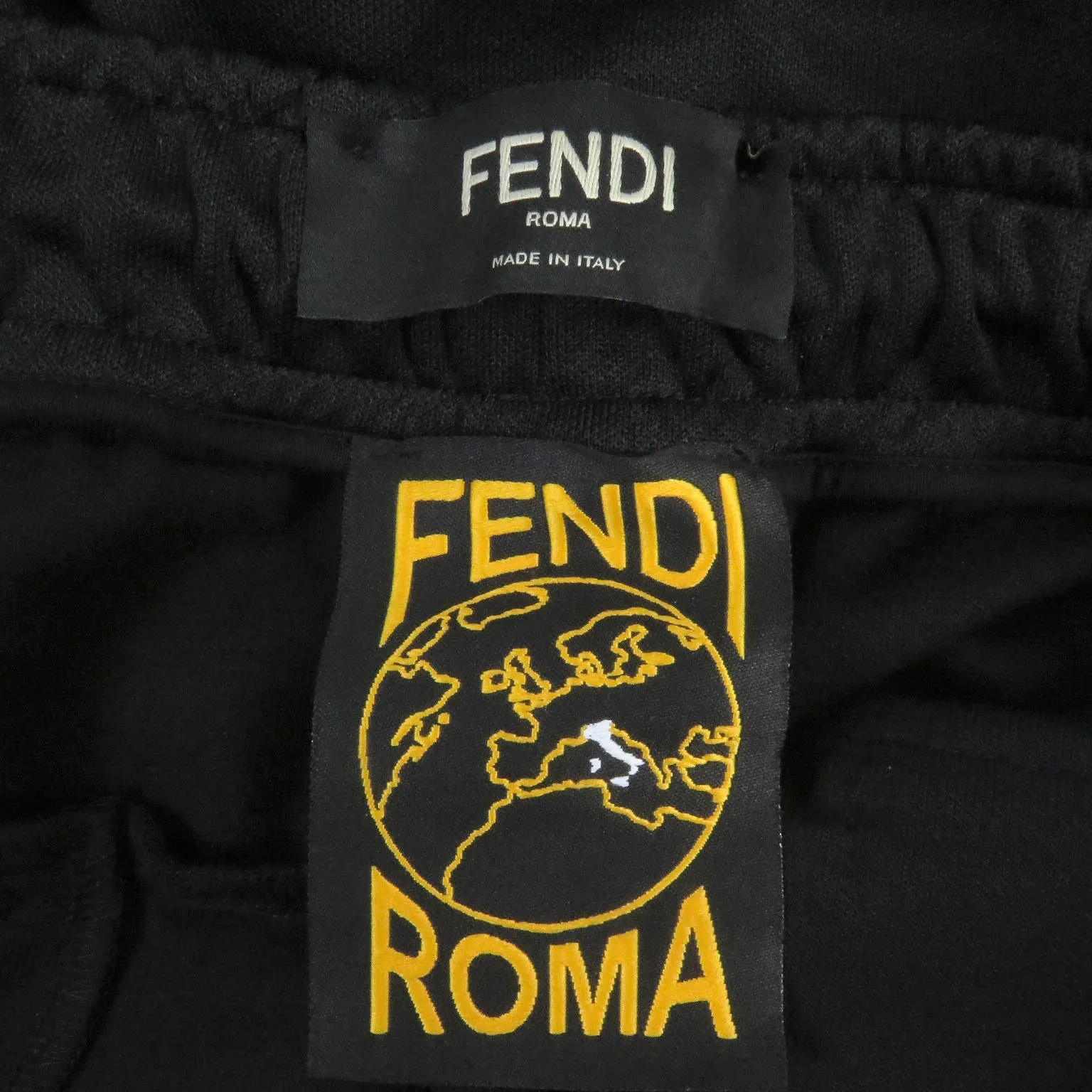 FENDI Pants FAB557 polyester Black type XL