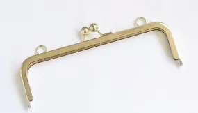 Gold Bag Hanger With Two Loops Gold Purse Frame Glue-In Style 20cm x 6cm
