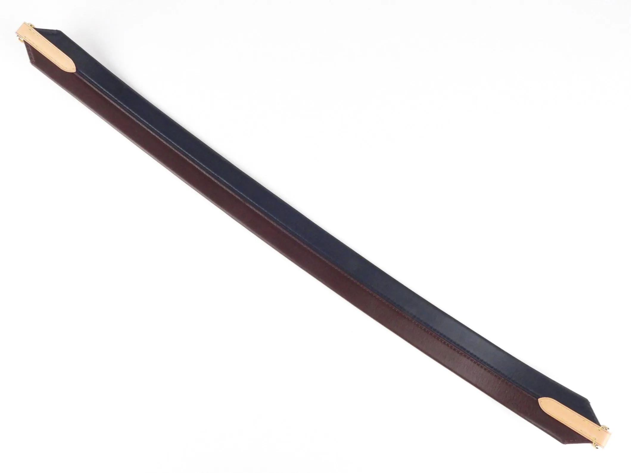 Louis Vuitton Burgundy and Navy Padded Leather Shoulder Strap