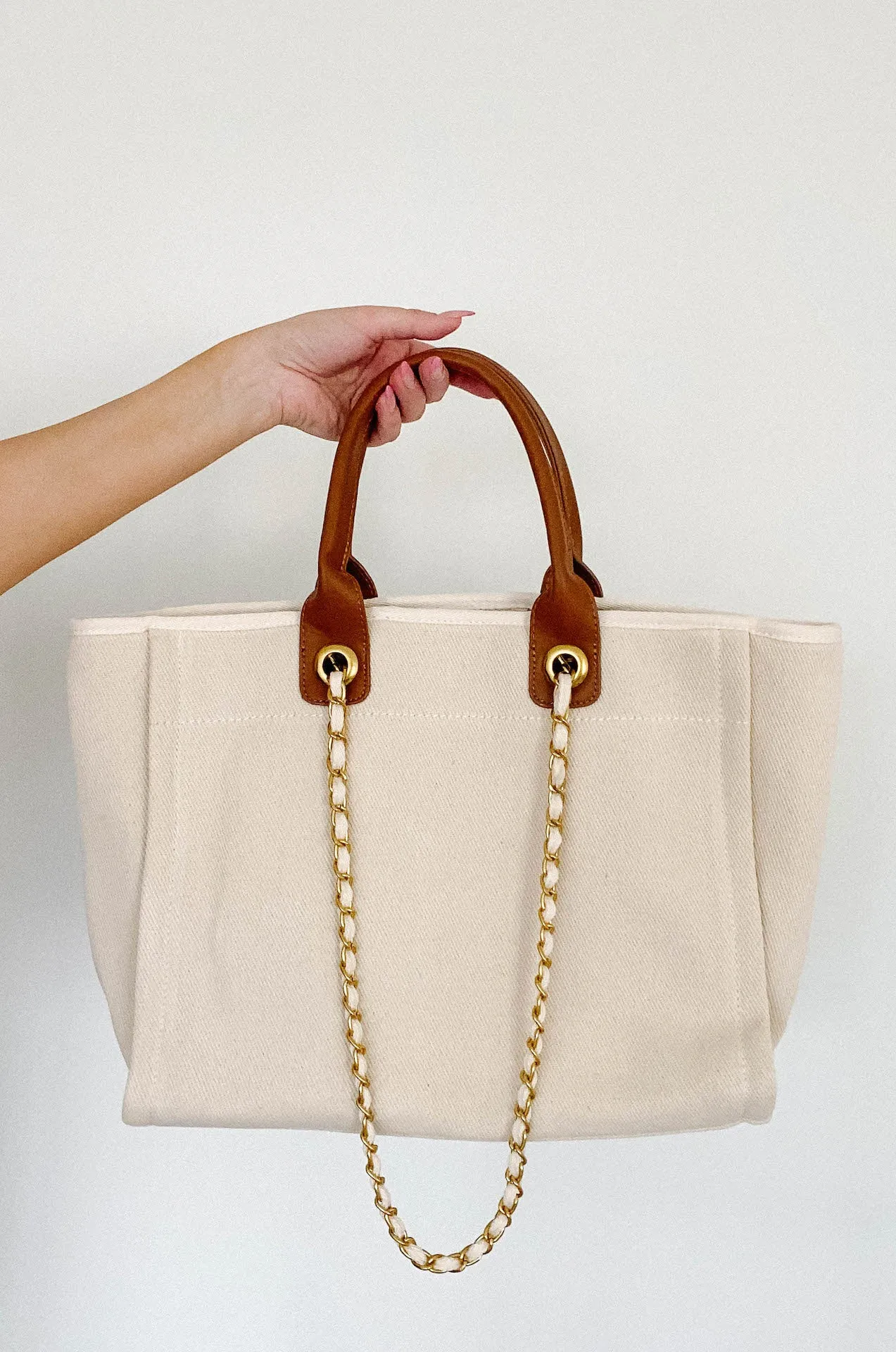 Natural Canvas Tote Bag