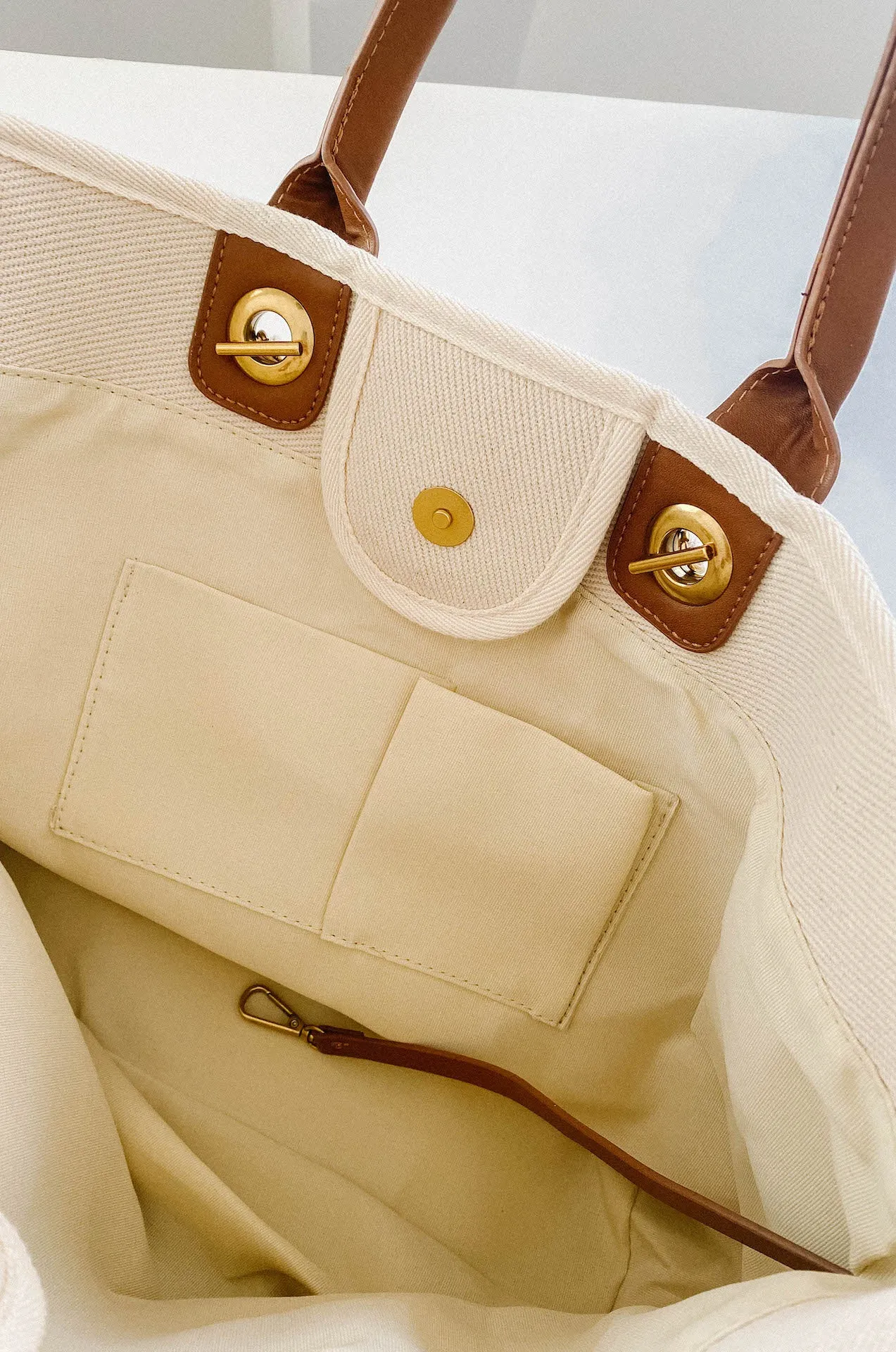 Natural Canvas Tote Bag