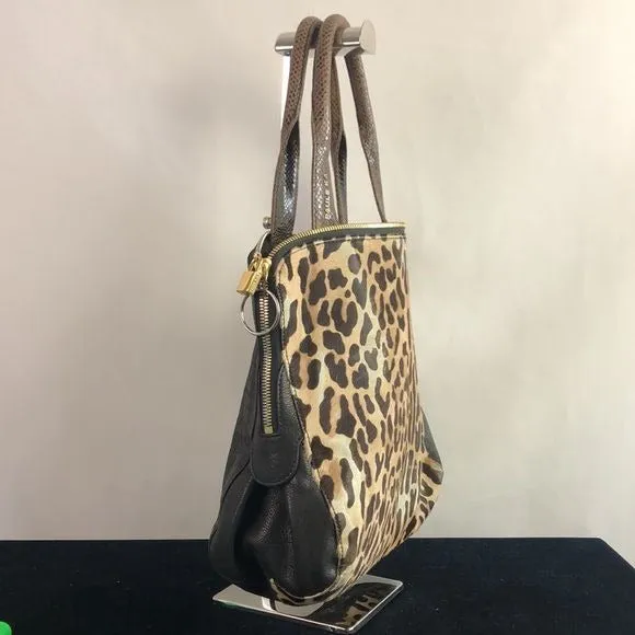 Paule Ka Animal Pony with Black Leather Bag