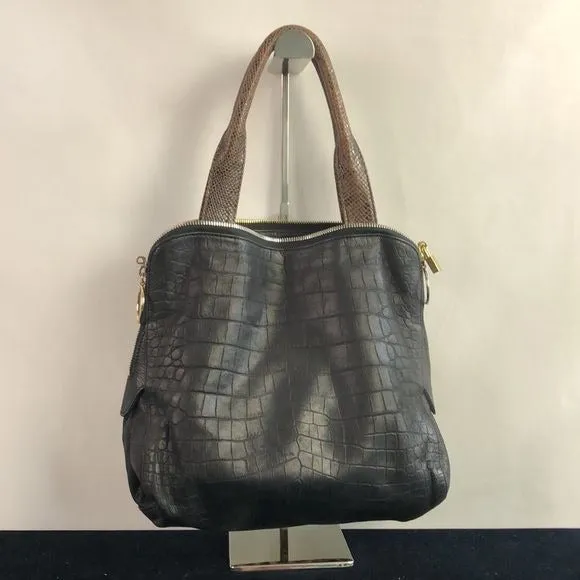 Paule Ka Animal Pony with Black Leather Bag