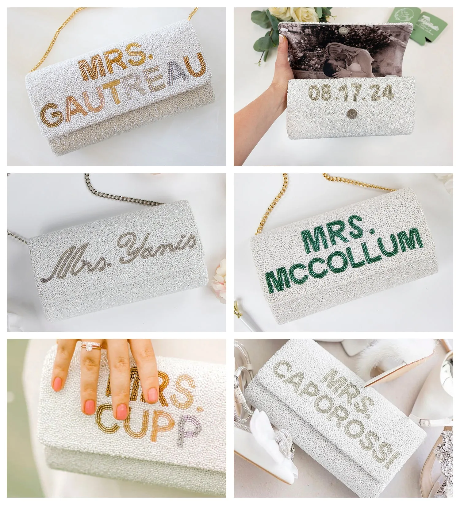 Personalized Clutch Bag for Mother of the Bride - FOG