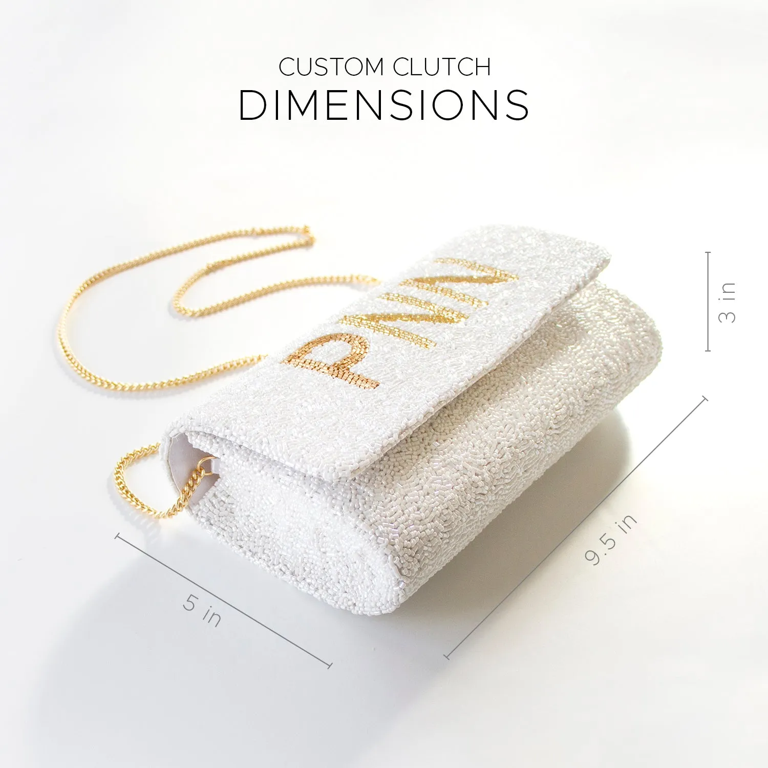 Personalized Clutch Bag for Mother of the Bride - FOG