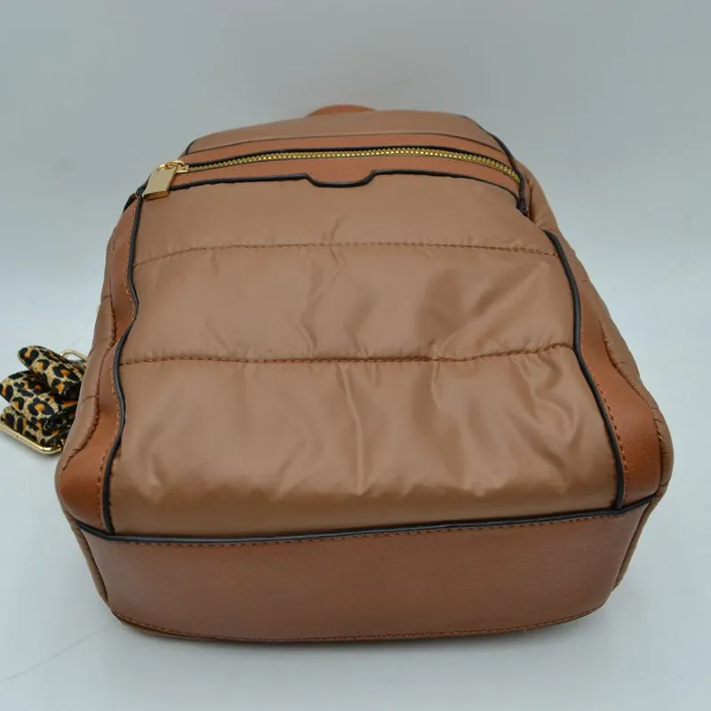 Quilted backpack - navy