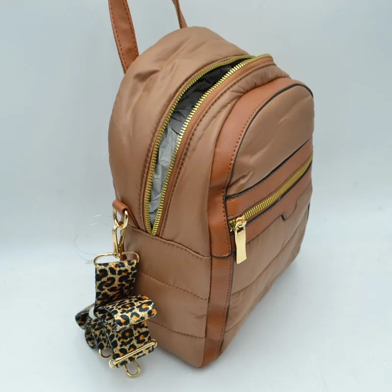 Quilted backpack - navy