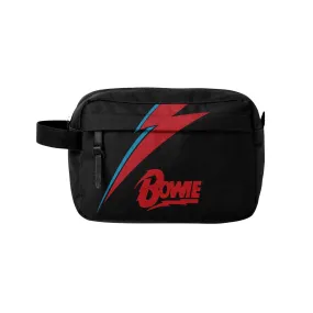 Rocksax David Bowie Wash Bag - Lightning Black