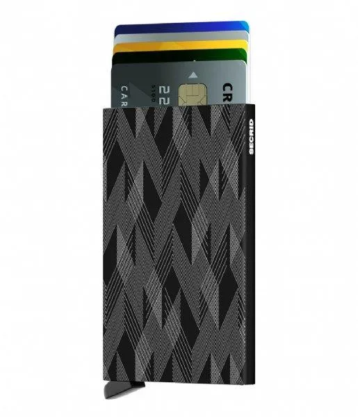 Secrid Card Protector - Black Laser Zig Zag