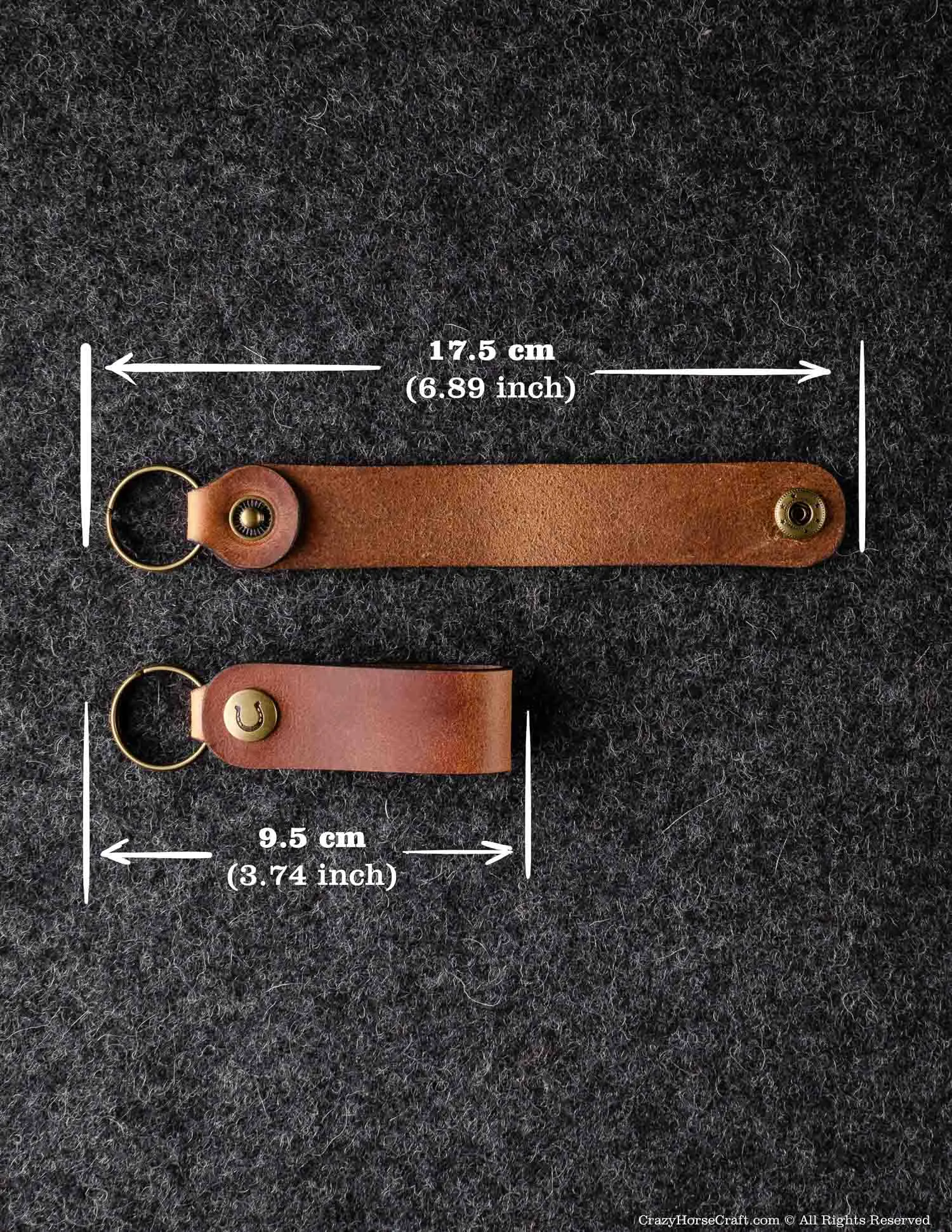 Veg-Tanned Leather Key Fob