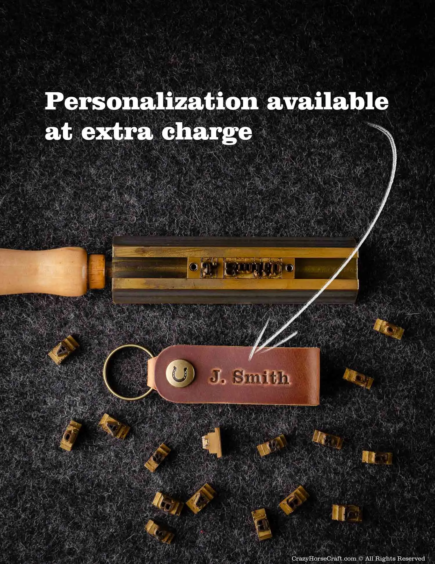 Veg-Tanned Leather Key Fob