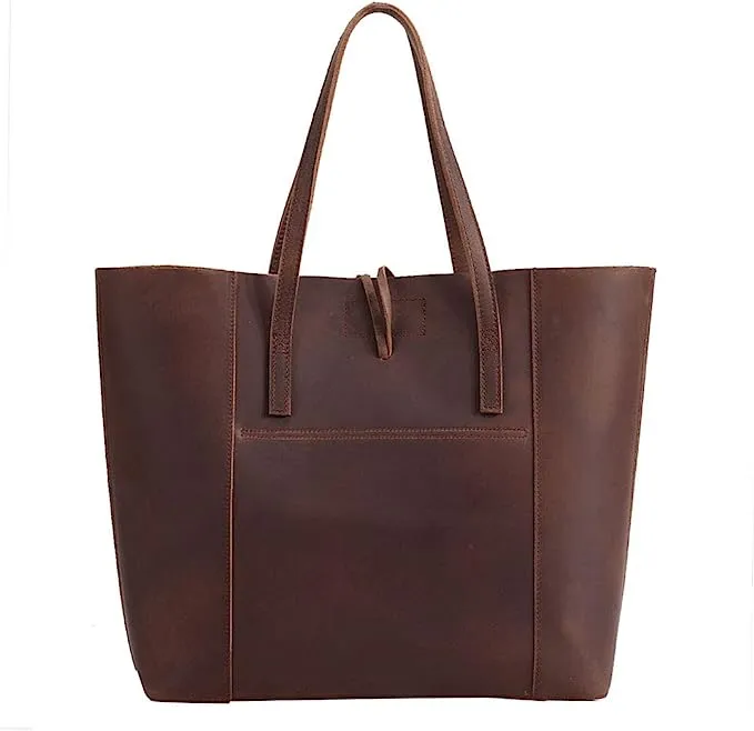 Women's Hunter Leather Tote Bag